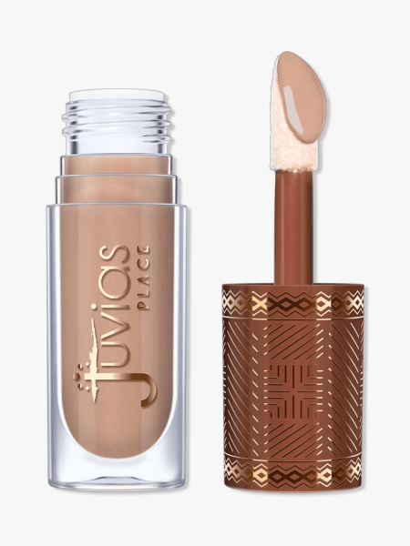 Juvia's Place Bronzed Liquid Bronzer in branded component on a light gray background
