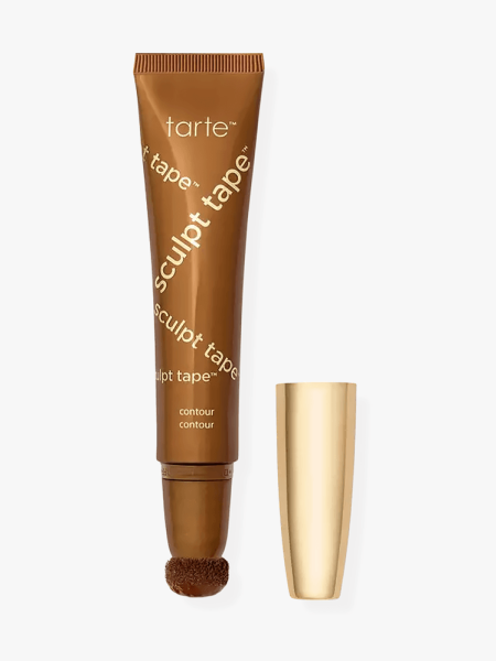 Tarte Sculpt Tape Contour in brown and gold packaging on a light gray background